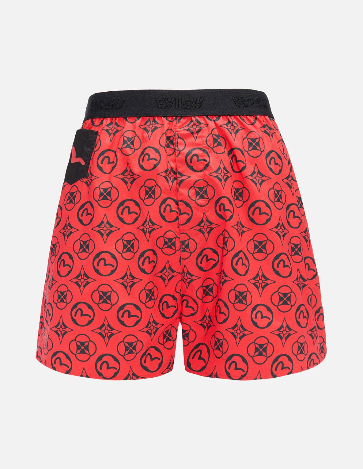 ALLOVER KAMON AND SEAGULL PRINT BOXER SHORTS - 1
