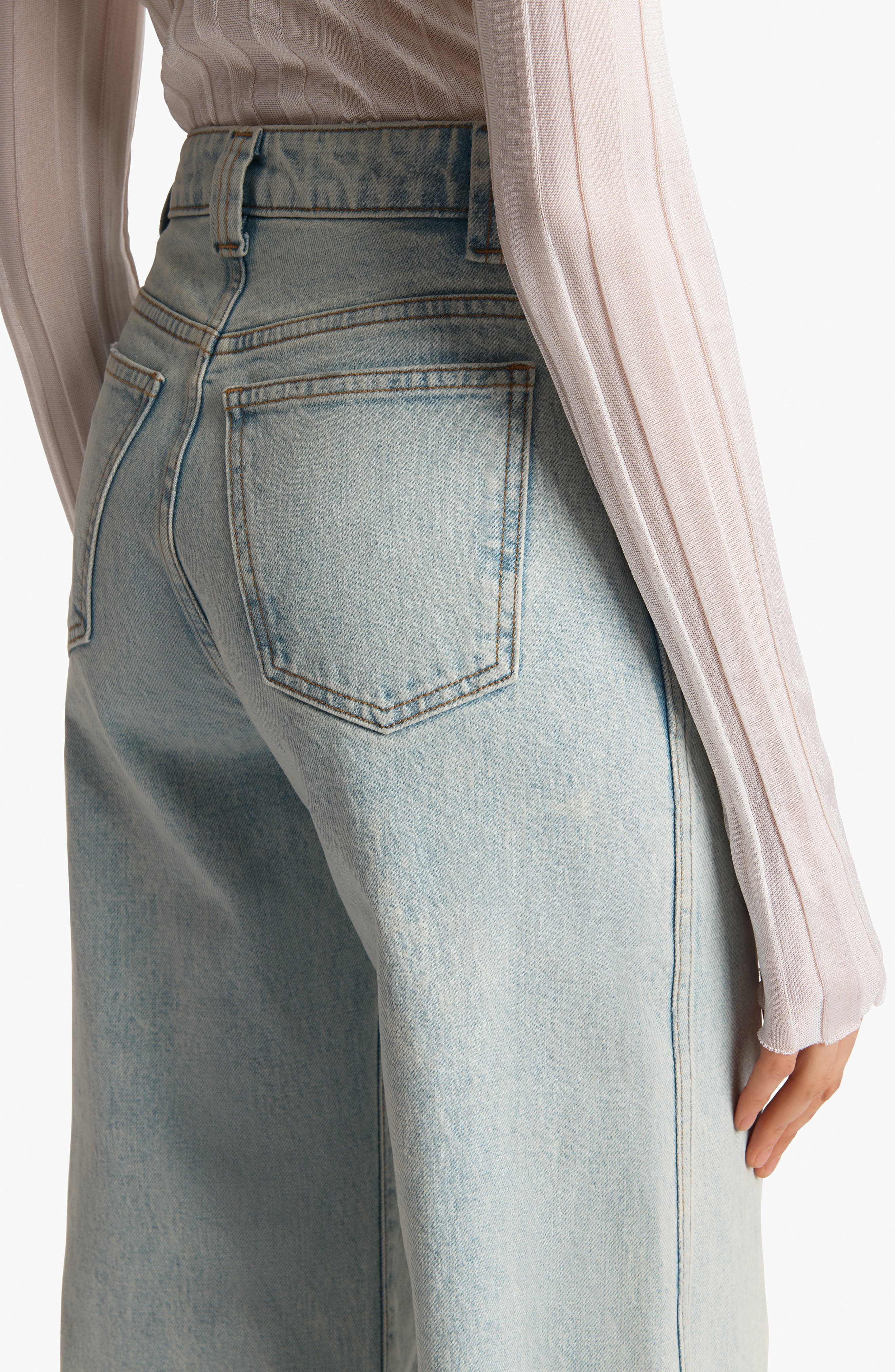 Khaite Dane Wide Leg Jeans in Shelburne at Nordstrom - 3