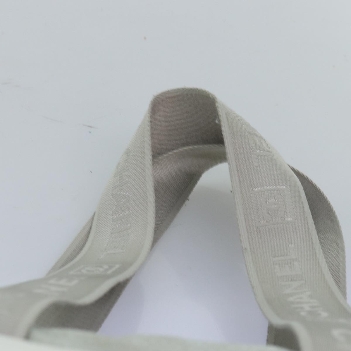 CHANEL Tote Bag Nylon White CC - 14