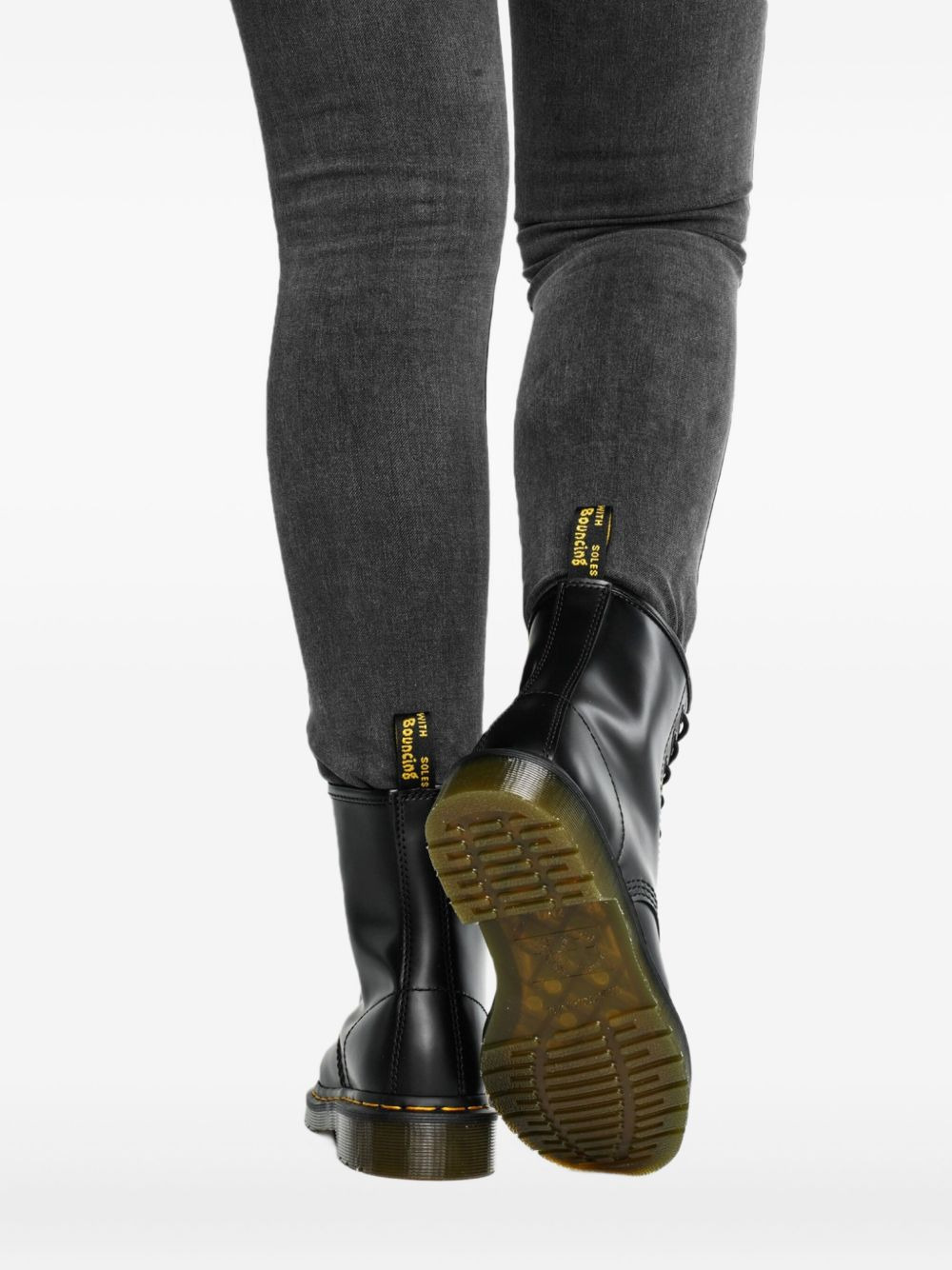 1460 lace-up smooth leather boots - 5