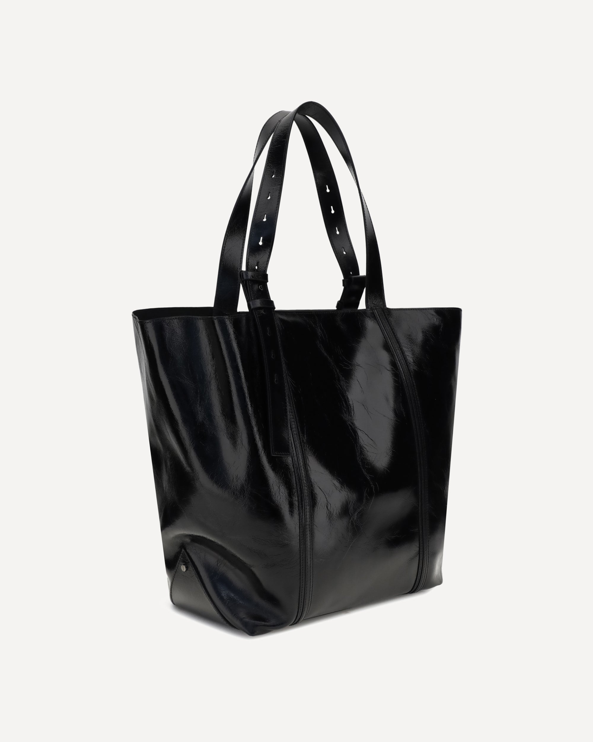 Glossy leather Tote Bag - 3