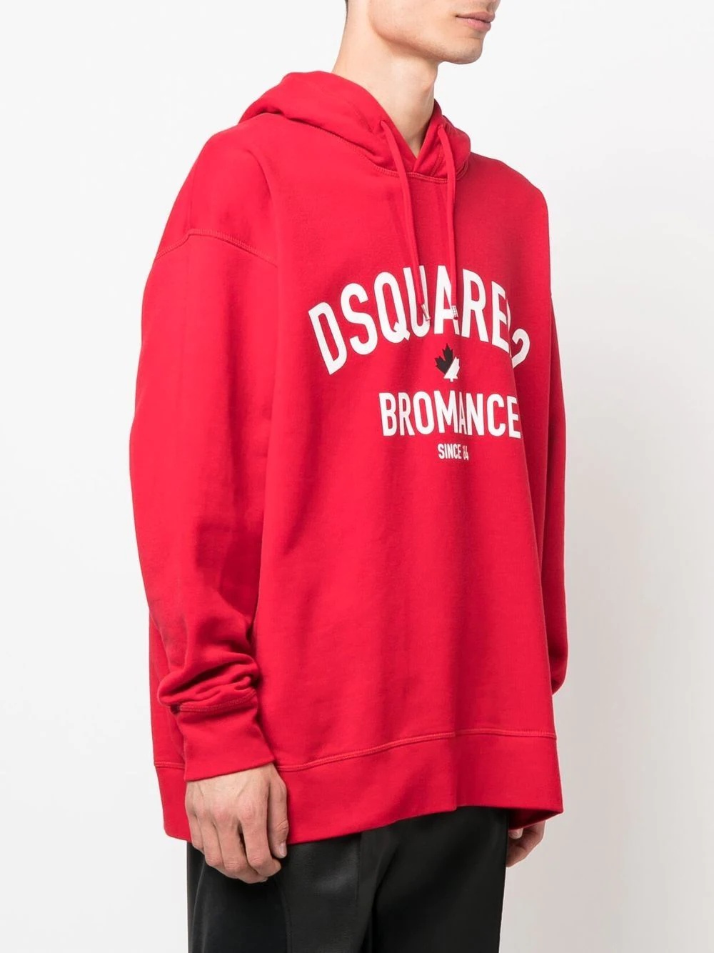 logo-print drawstring hoodie - 3