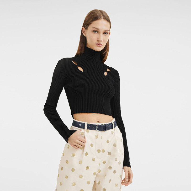 Longchamp Le Pliage Ladies' Belt Navy - Leather outlook