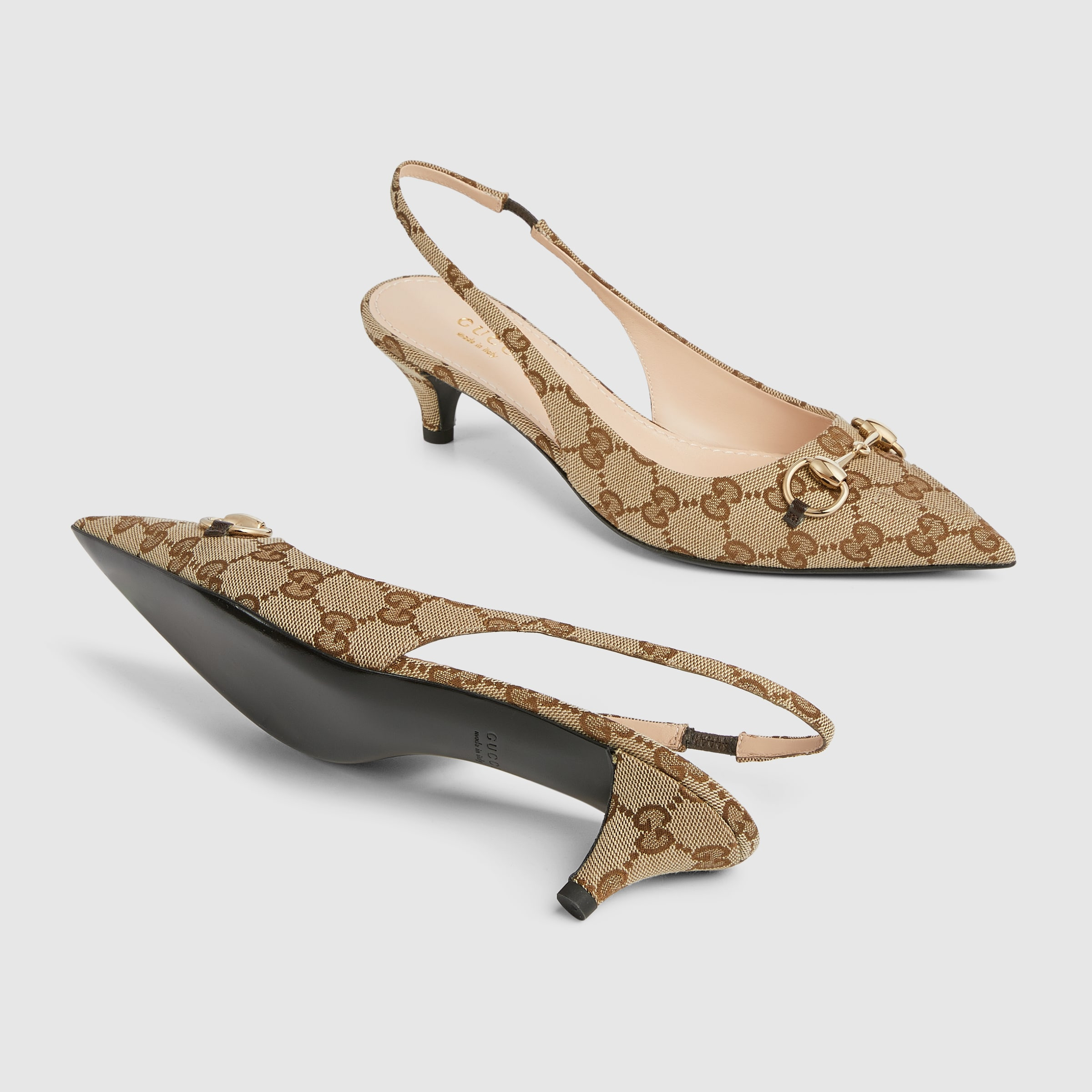 Women's GG canvas slingback pump - 6