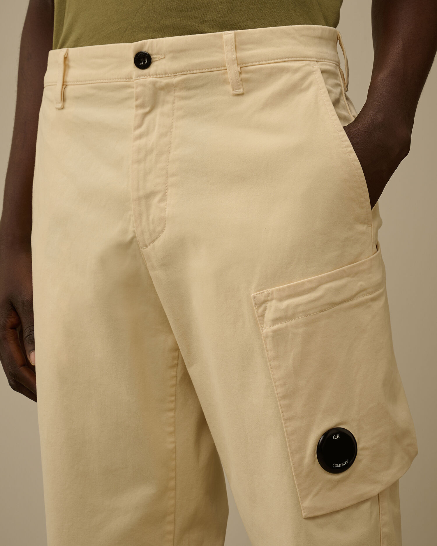 Stretch Sateen Regular Cargo Pants - 5
