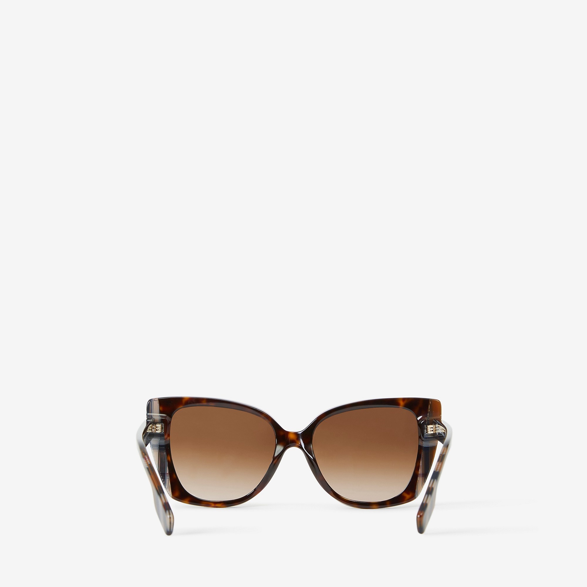 Check Oversized Cat-eye Frame Sunglasses - 3