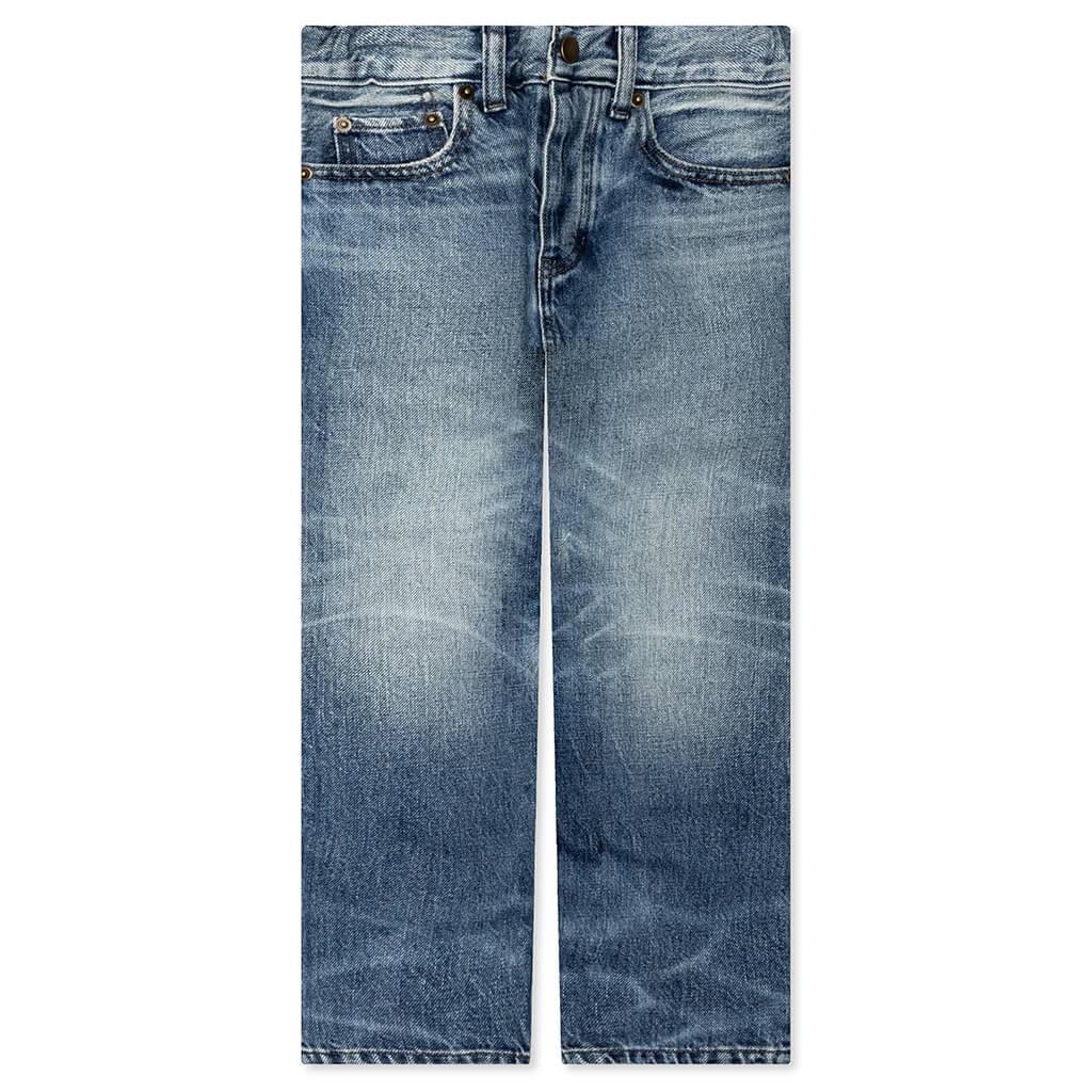 ESSENTIALS KID'S 5 POCKET JEAN - MEDIUM WASH - 1