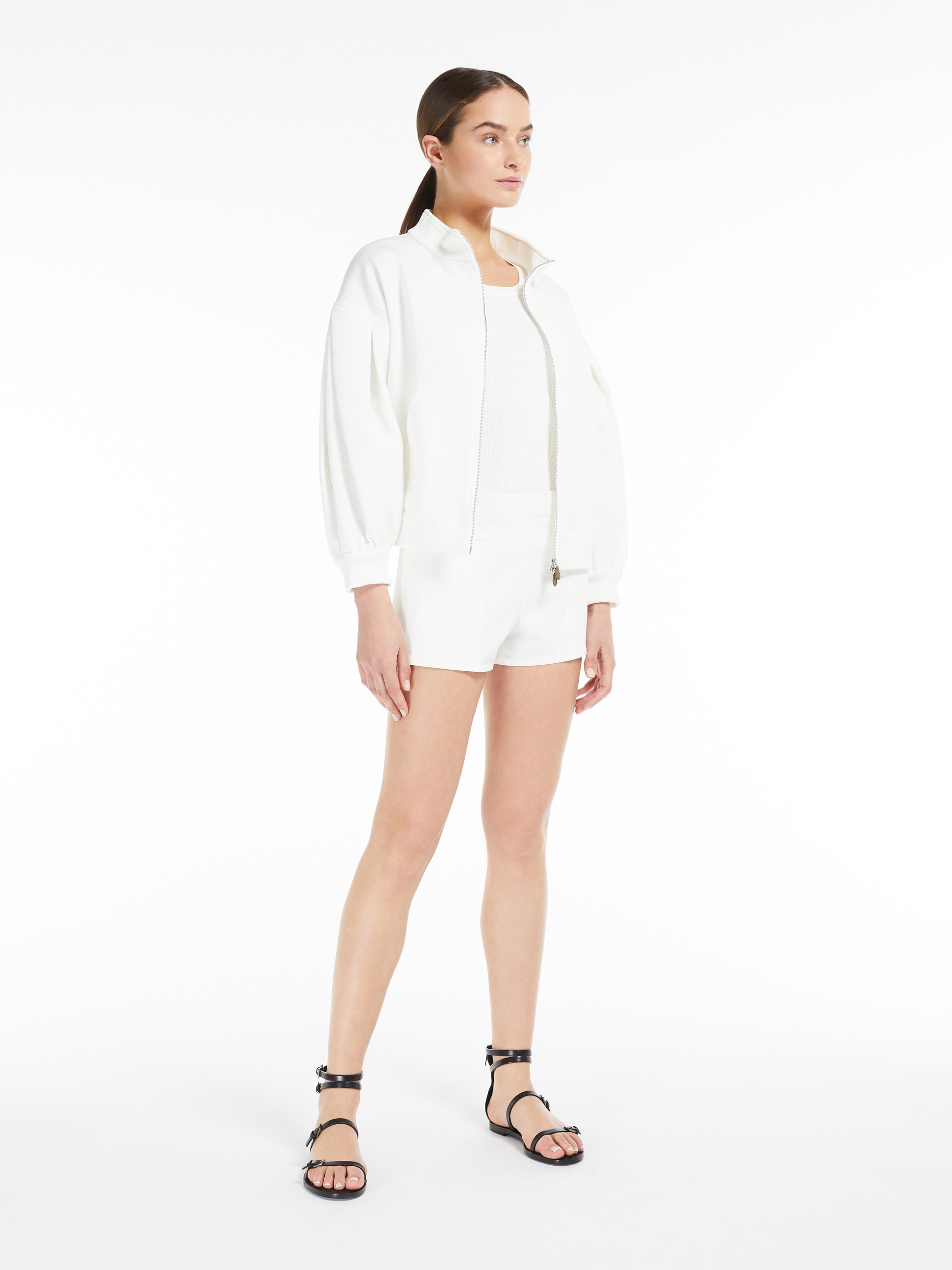 GASTONE Cropped cotton logo blouse - 2