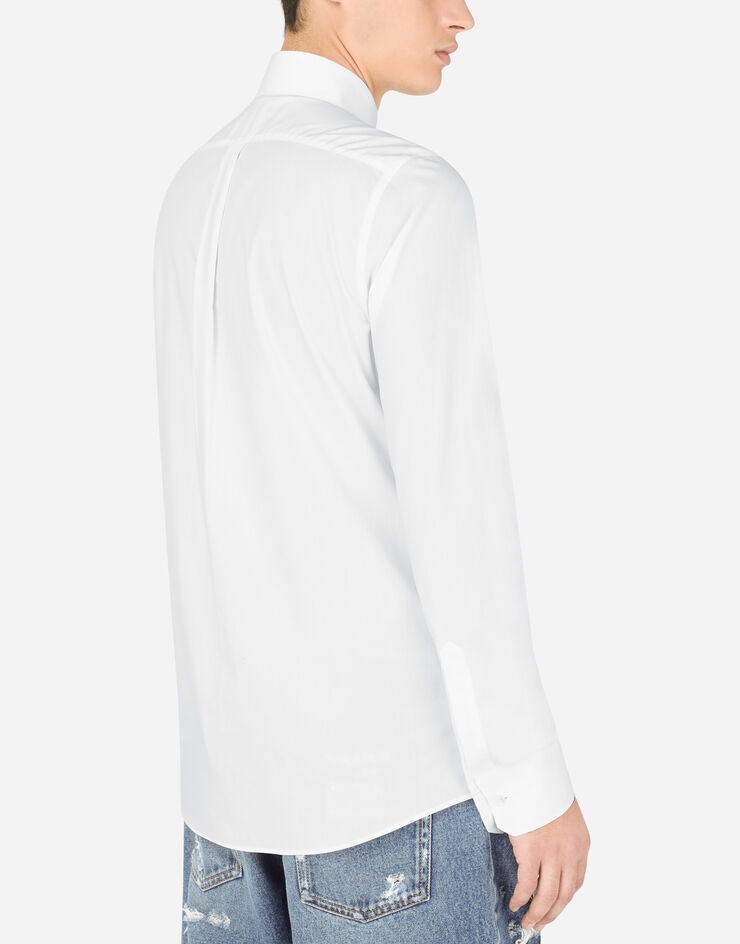 Cotton Martini-fit shirt with crystal detailing - 5