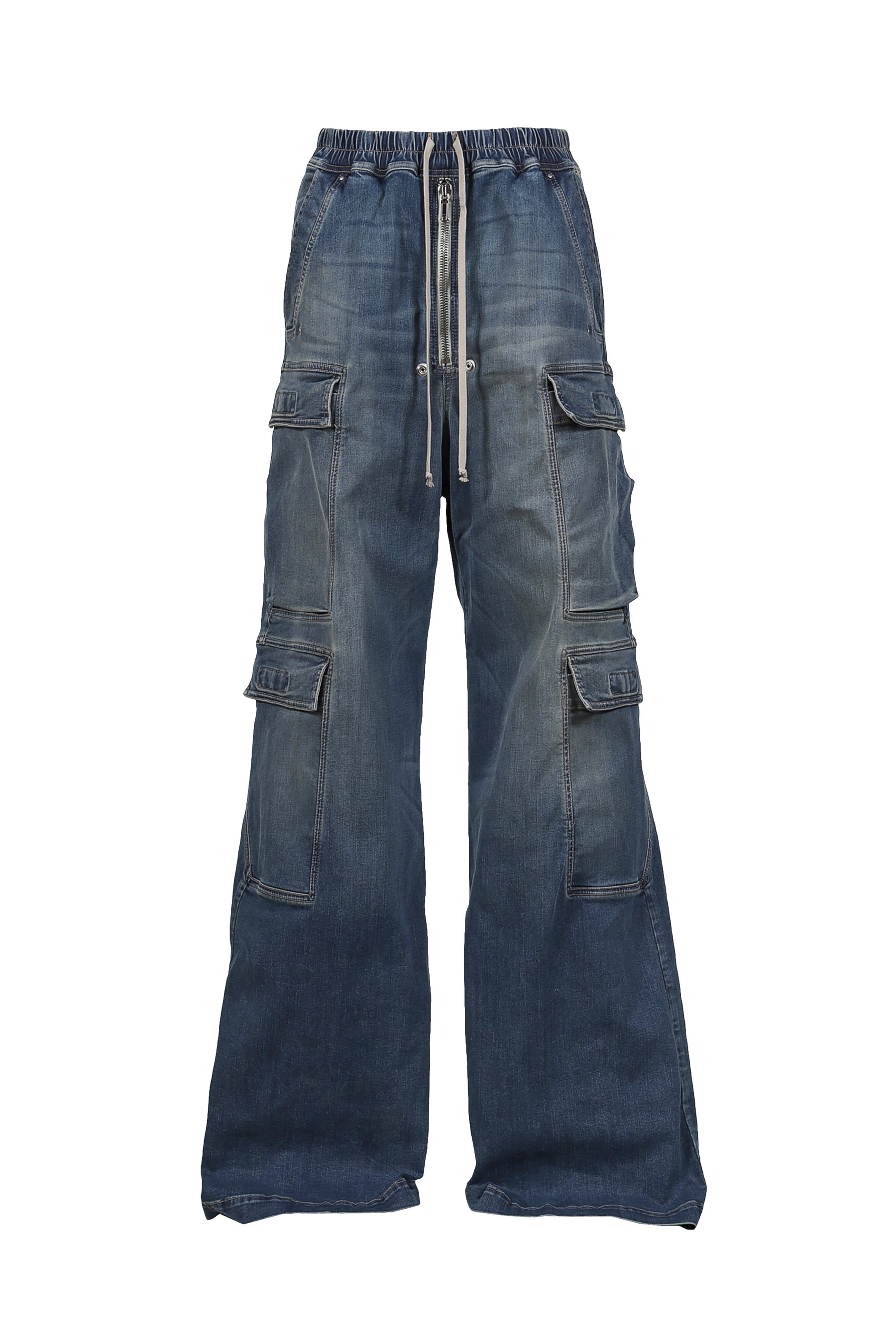 デニム・ジーパン Rick Owens DRKS WOMEN DOUBLE CARGO JUMBO BELAS WASHED INDIGO Rick Owens DRKSHDW DOUBLE CARGO JUMBO BELAS / WASHED INDIGO