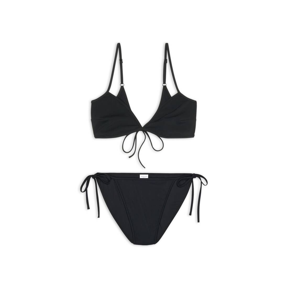 Women's Minimal Bikini Set in Black - 1