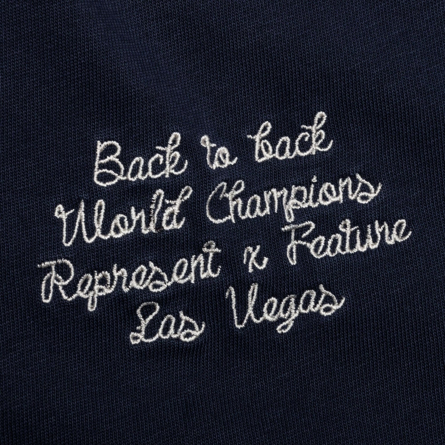 FEATURE X REPRESENT CHAMPIONS L/S T-SHIRT - MIDNIGHT NAVY - 4