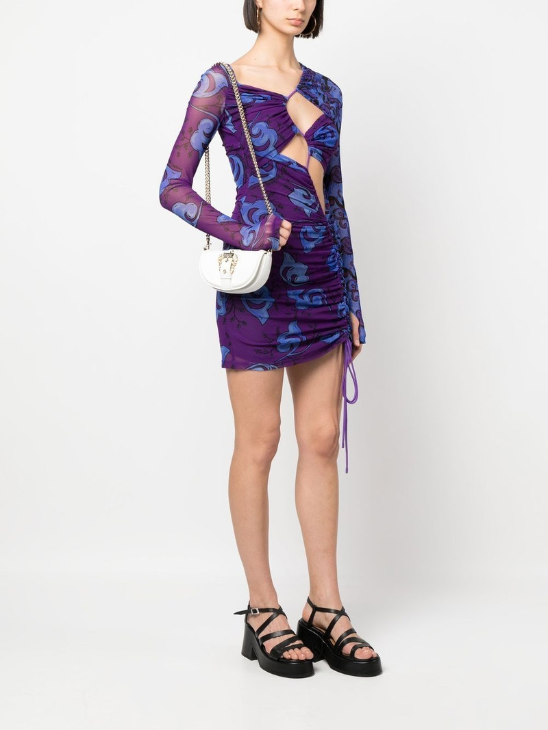 VERSACE JEANS COUTURE baroque buckle-detail shoulder bag outlook