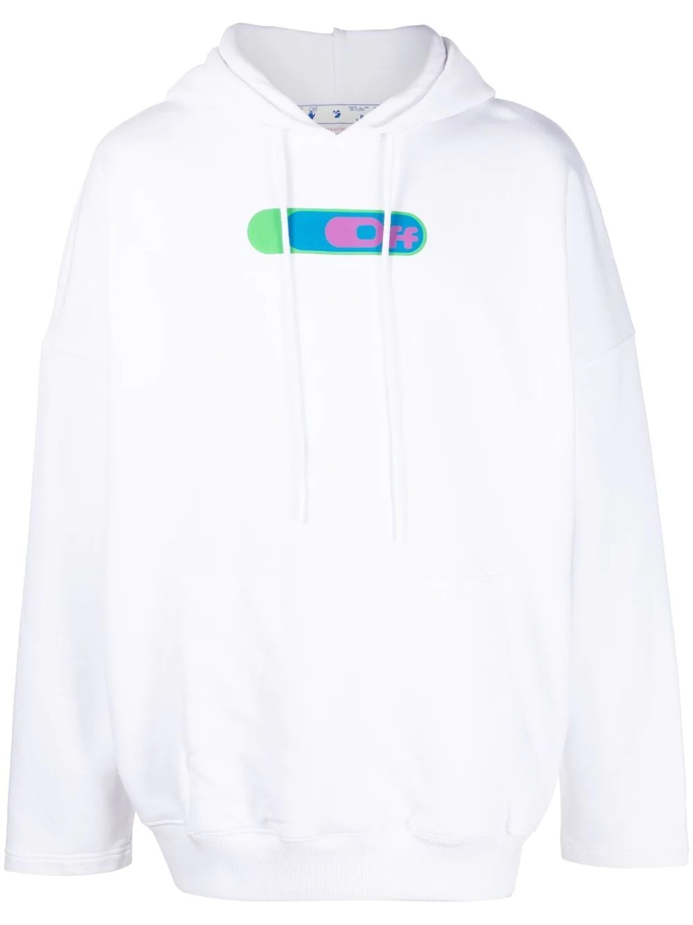 logo-print drawstring hoodie - 1