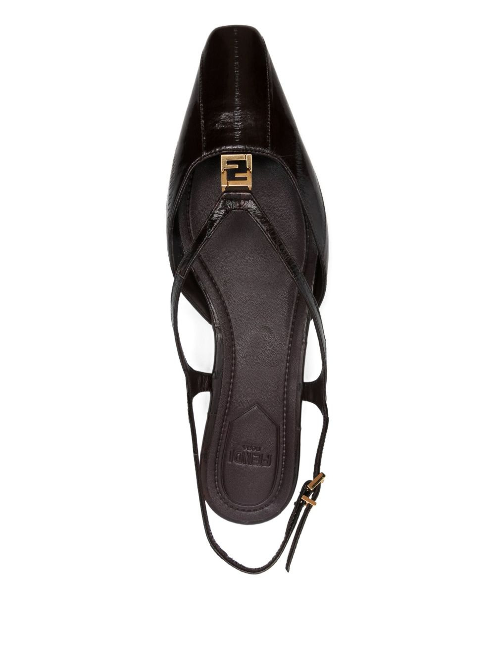 logo-plaque flap pumps - 4