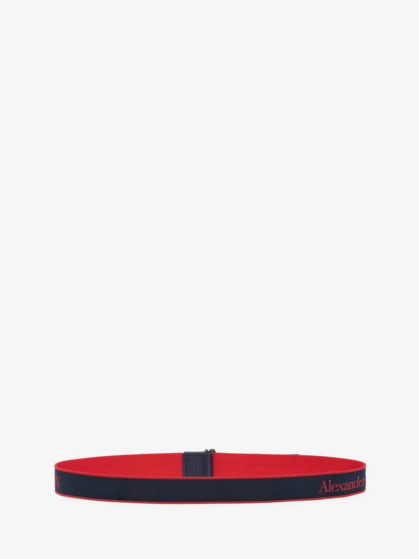 Selvedge Camera Belt in Lust Red - 3
