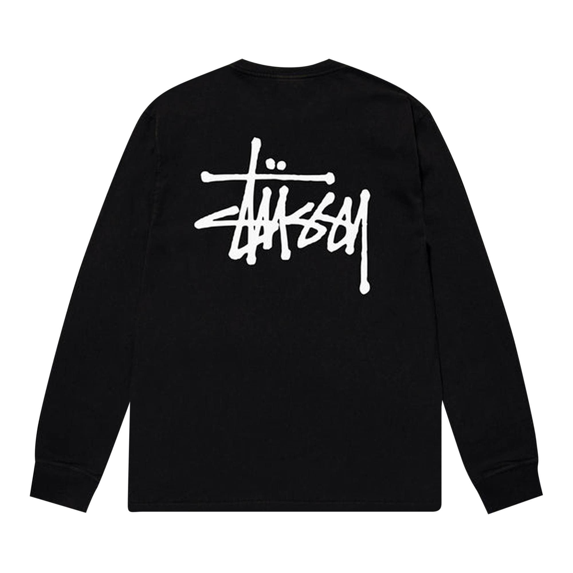 Stussy Basic Long-Sleeve Tee 'Black' - 2