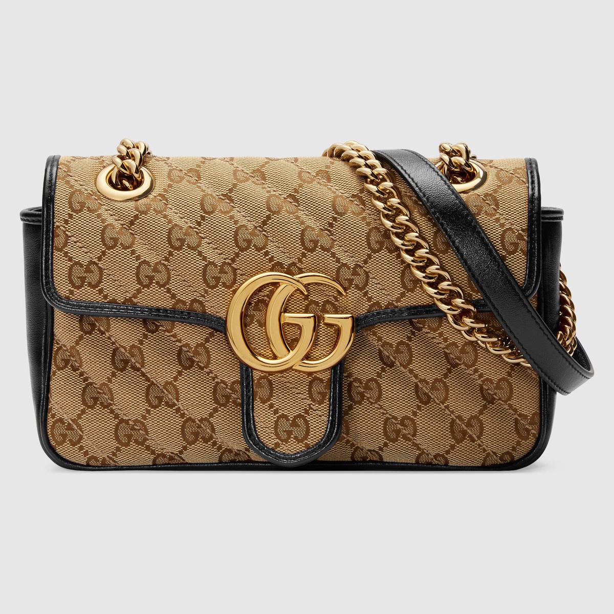 【送料&関税込】Gucci Marmont 2.0 Gg Mini Bag Gucci GG Marmont Gold Hardware Shoulder Bag Mini Black