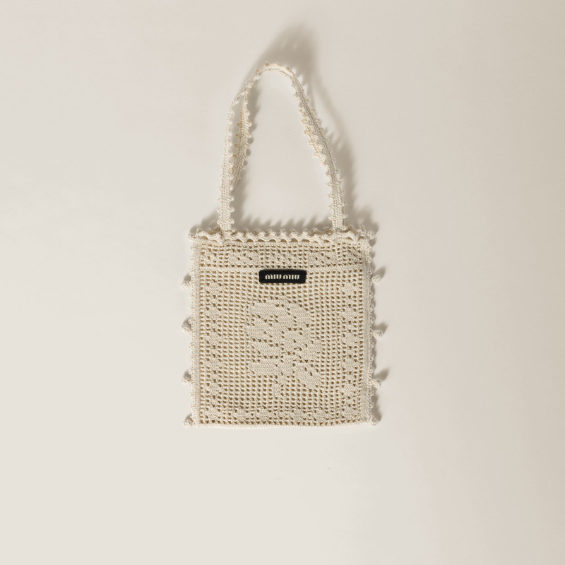 Crochet cotton handbag 1