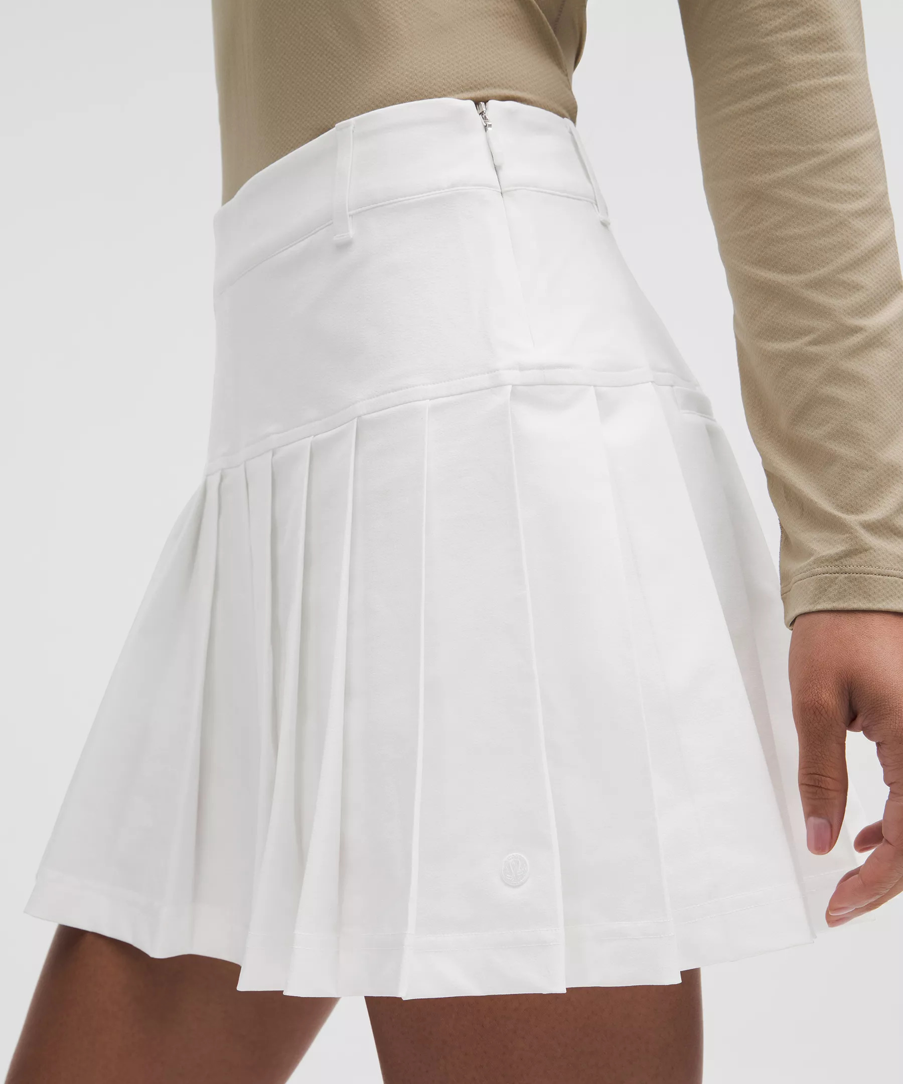 Drop-Waist Pleated High-Rise Golf Skirt - 4