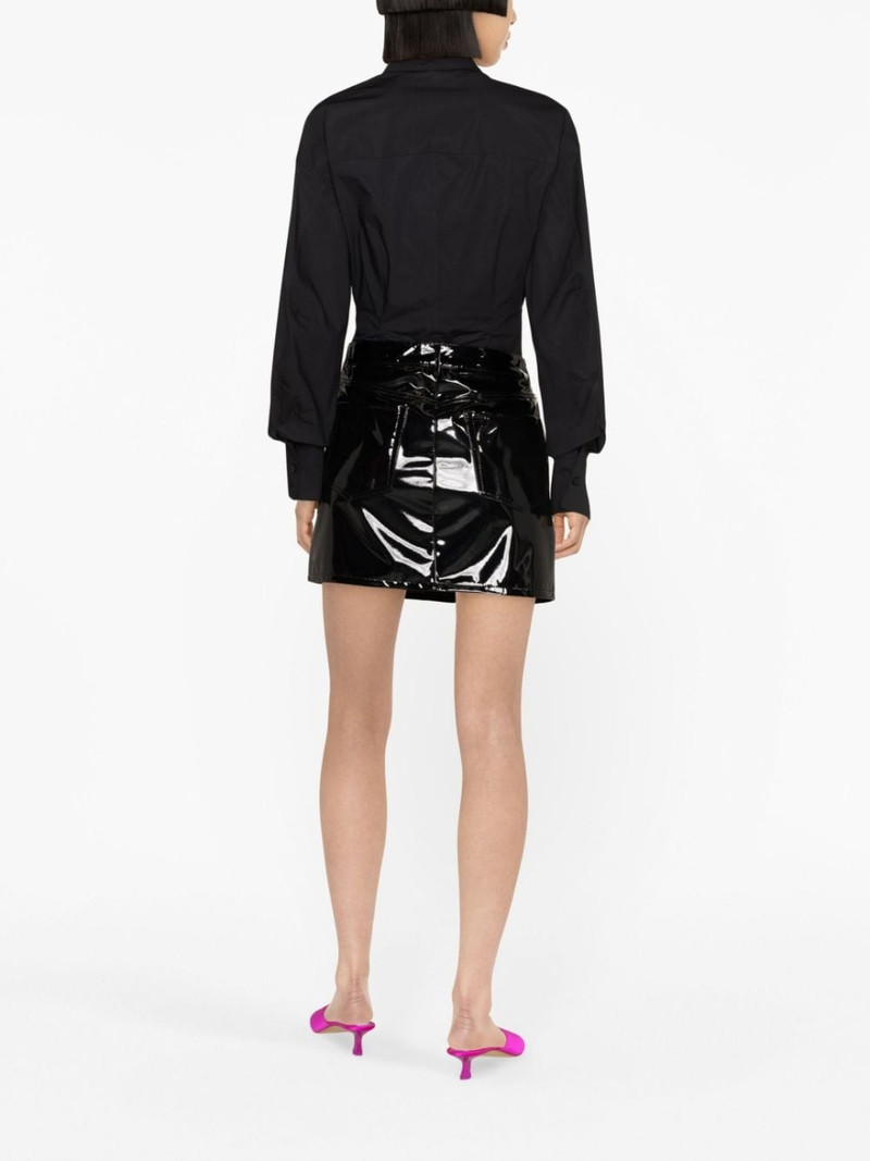 cut-out corset-style cotton shirt 4