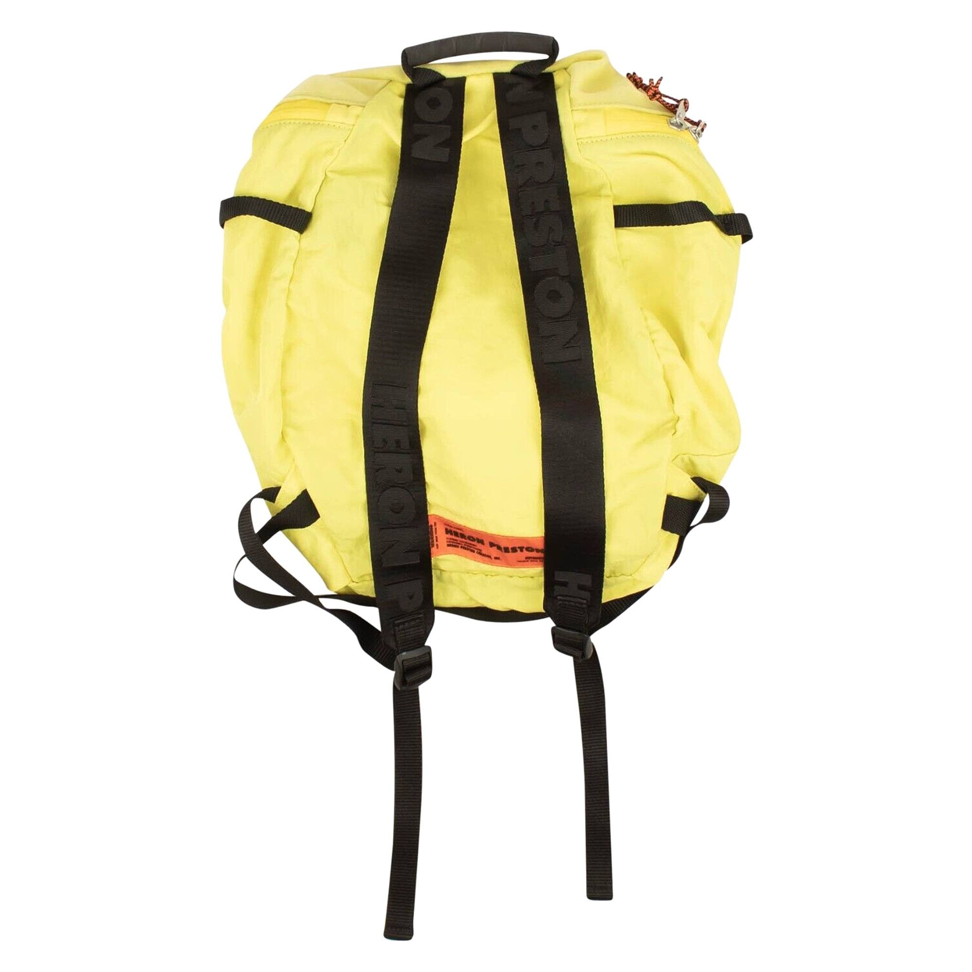 Heron Preston Nylon Mesh Backpack 'Yellow' - 2