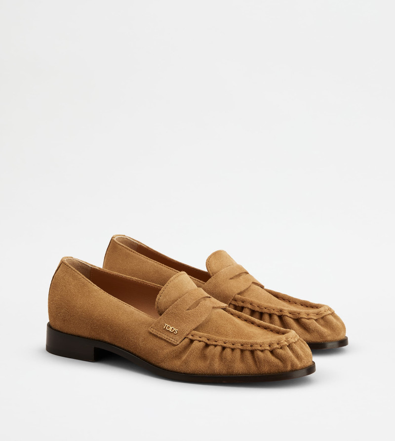 LOAFERS IN SUEDE - BROWN 2