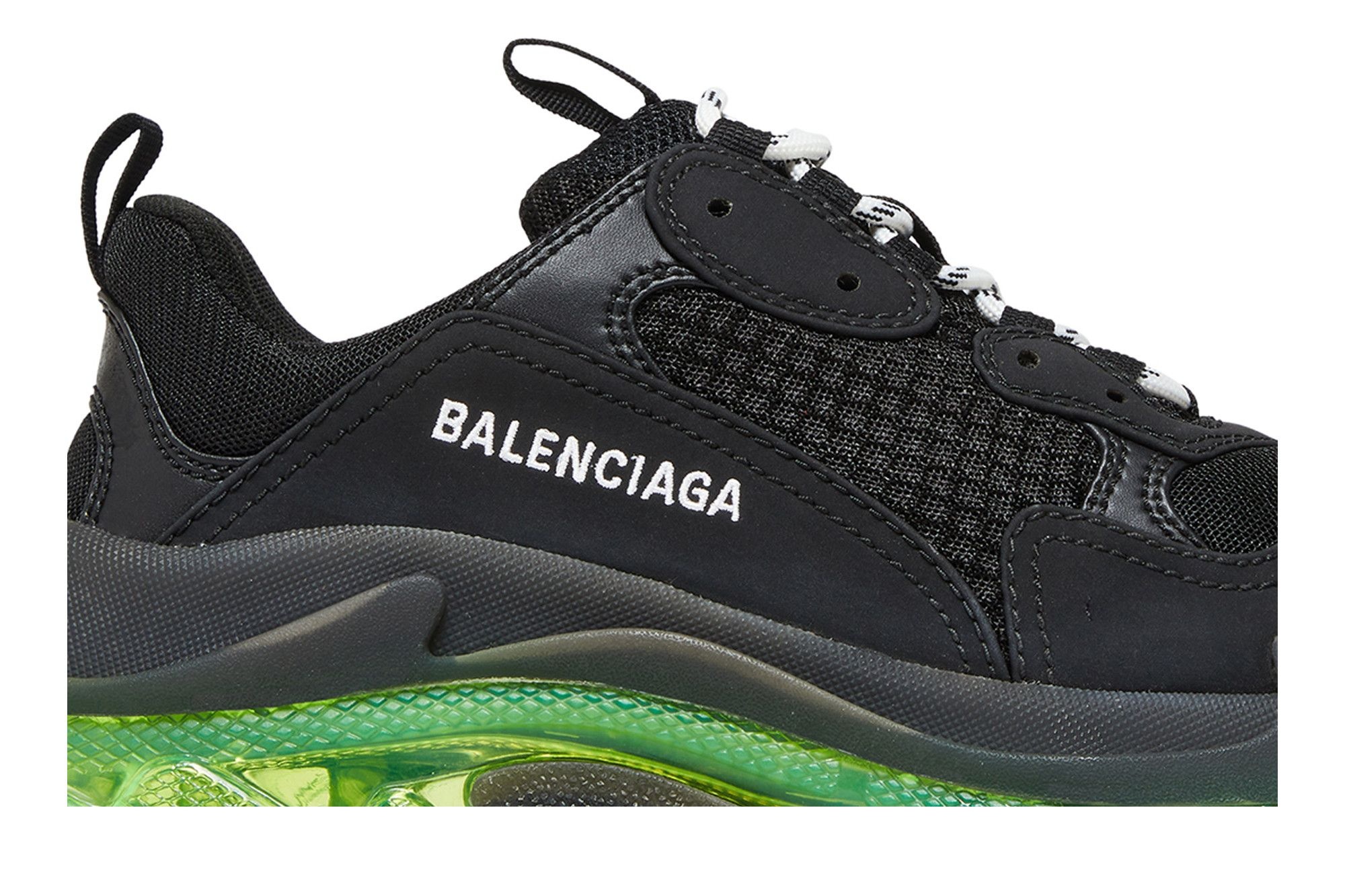 Balenciaga Wmns Triple S 'Black Yellow Fluo' - 2