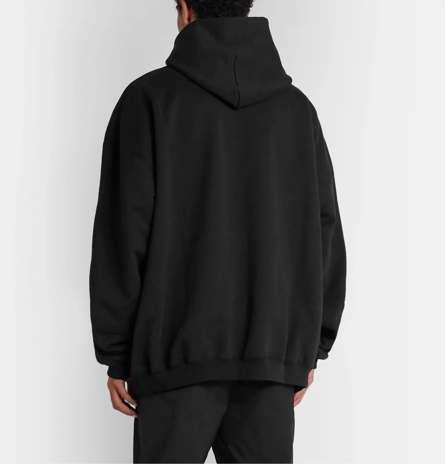 Oversized Printed Loopback Cotton-Jersey Hoodie - 4