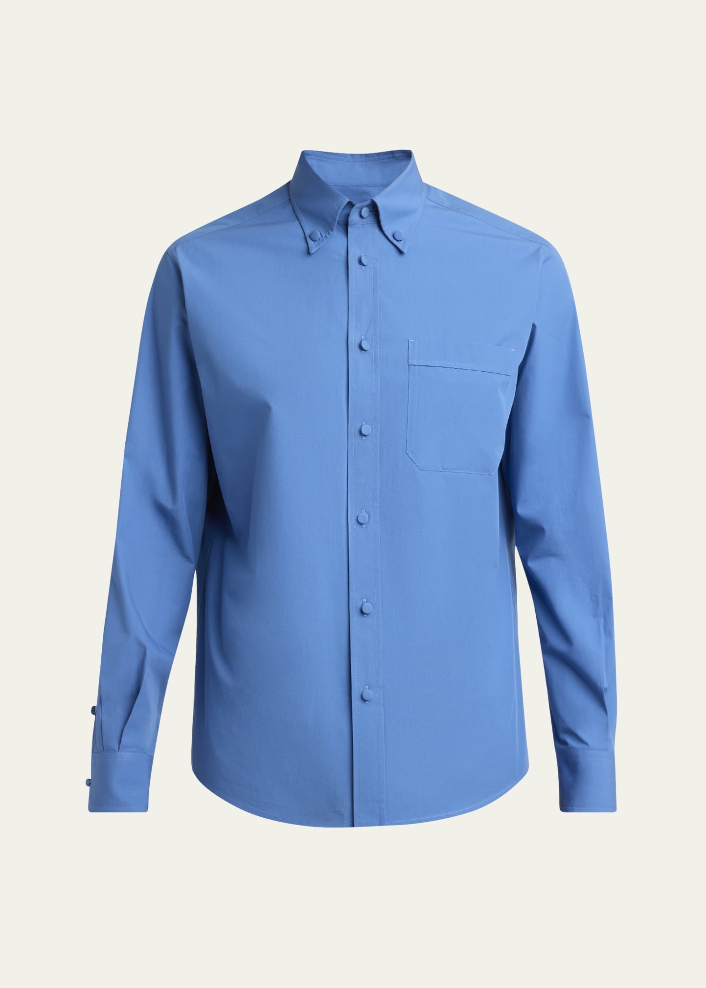 Men's Tonal Poplin Dress Shirt - 1