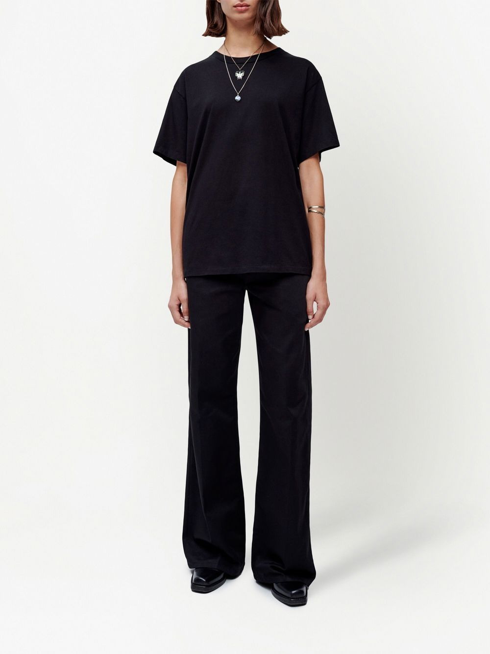 wide leg low-rise trousers - 2