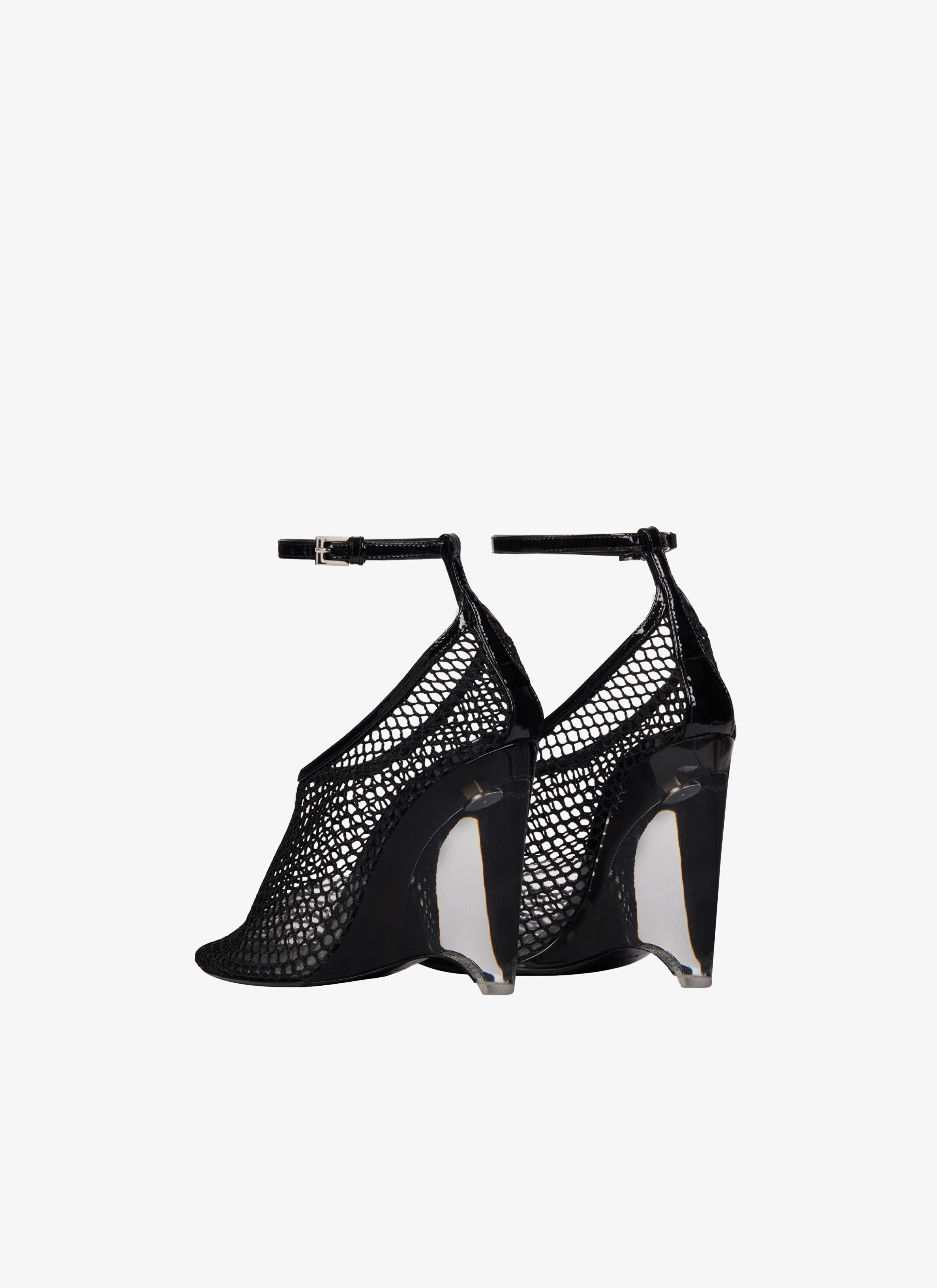LA CAGE WEDGE PUMPS IN FISHNET - 2