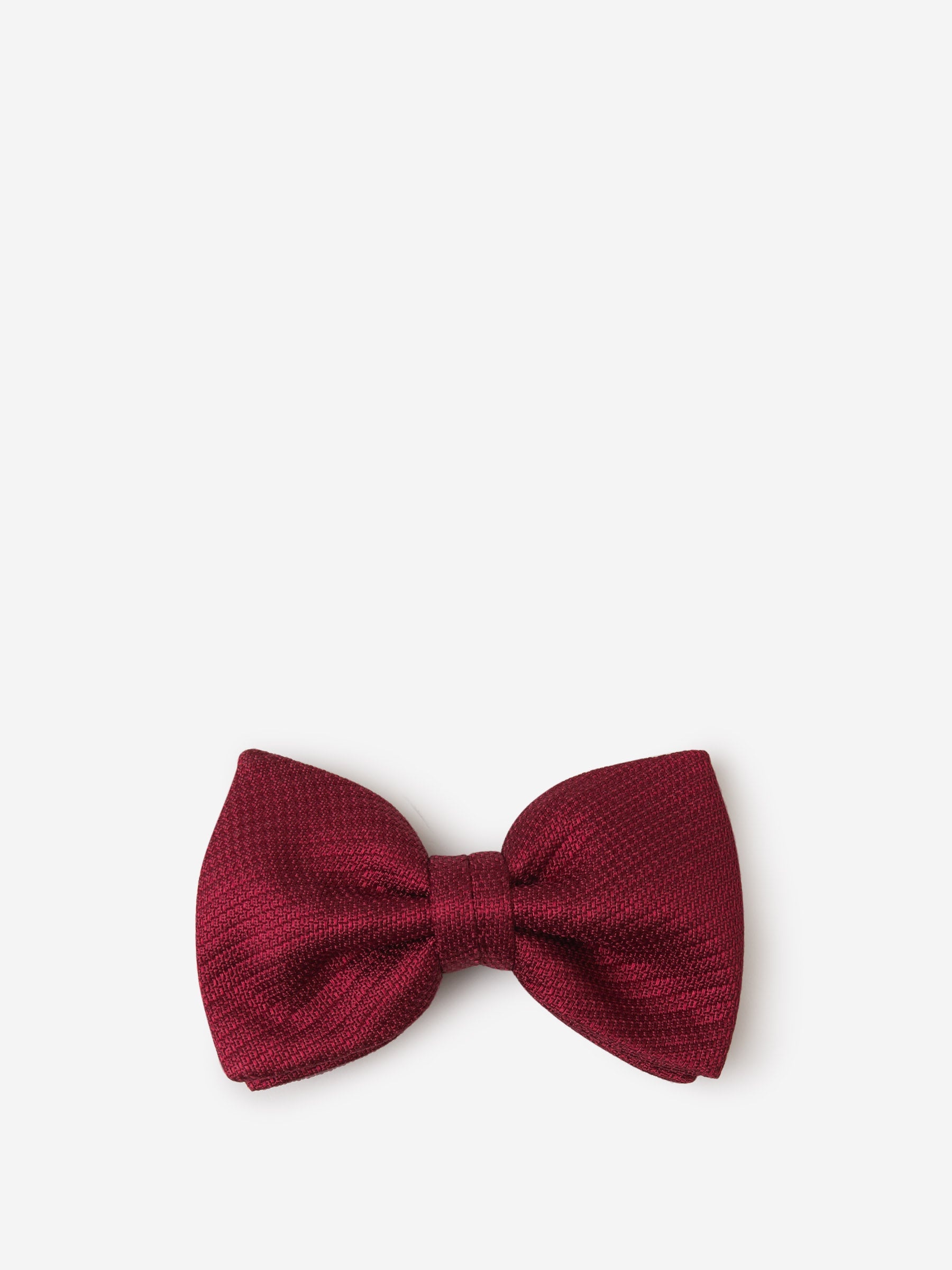 TEXTURED SILK BOW TIE - 1