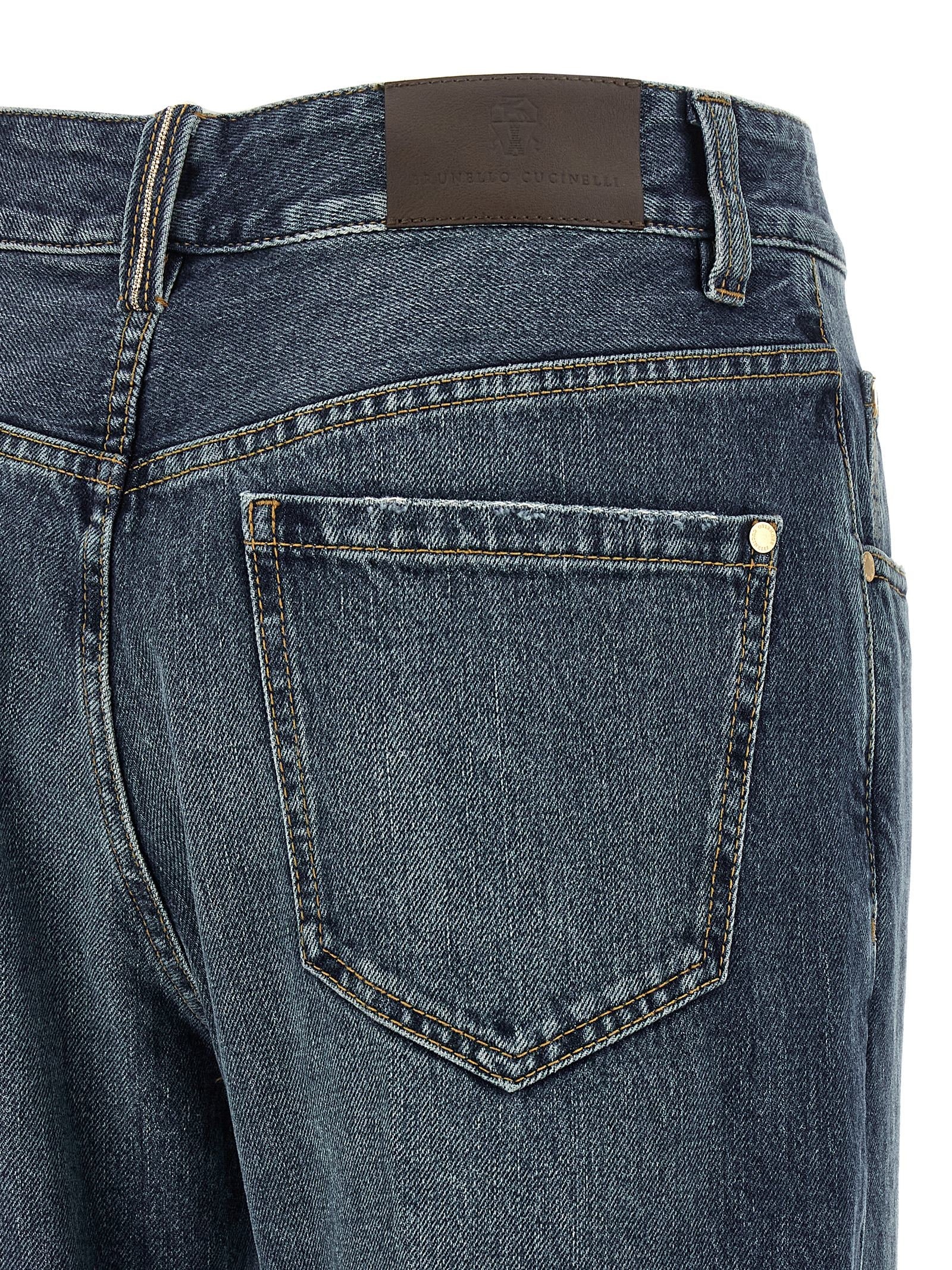 Contemporary Square Jeans Blue - 4