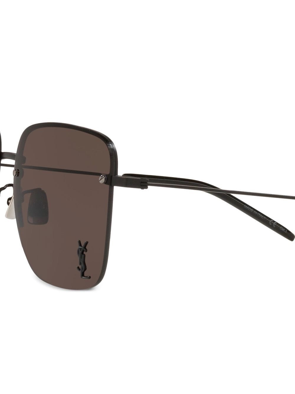 monogram square rimless sunglasses - 3