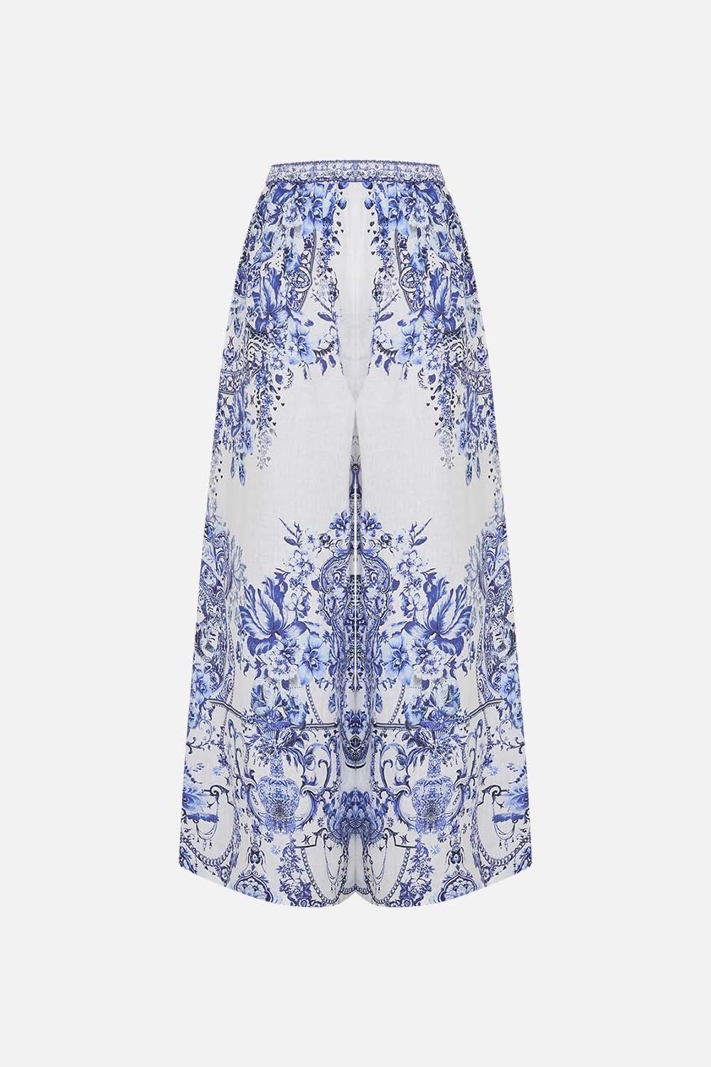 WIDE LEG TROUSER WITH FRONT POCKETS - 8