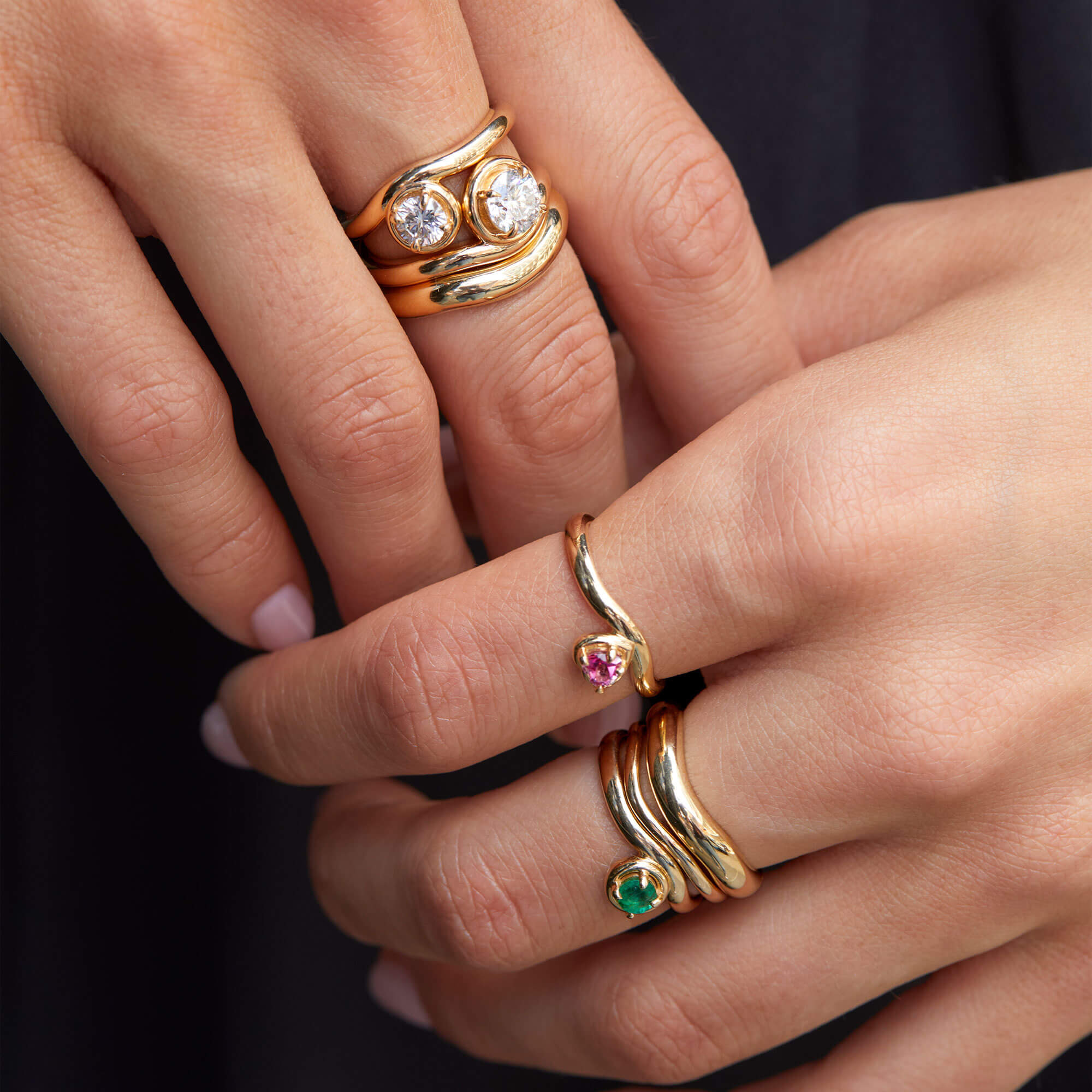 Sweetheart Bonbon Merge Ring - 12