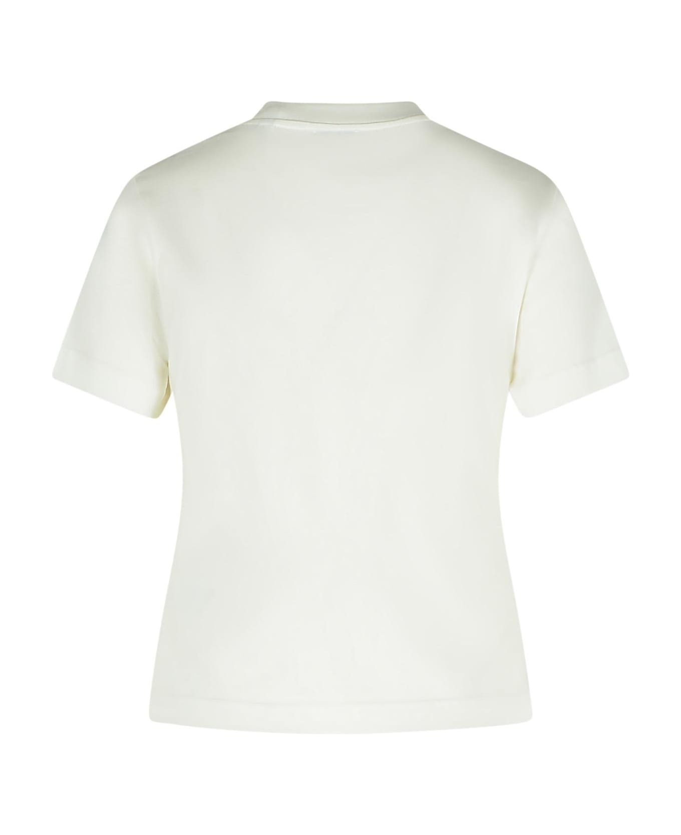 White Cotton T-shirt - 3