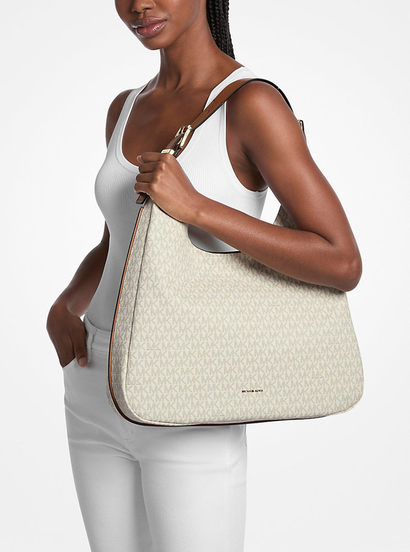 Nolita Large Signature Logo Hobo Shoulder Bag 4