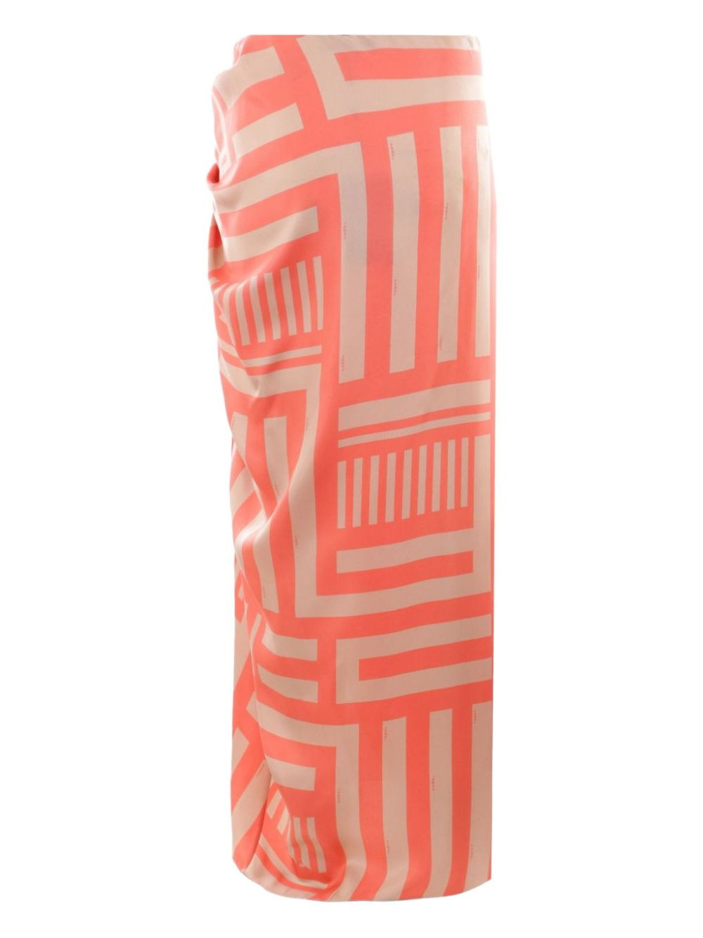 Labyrinth knotted full silk skirt - 2