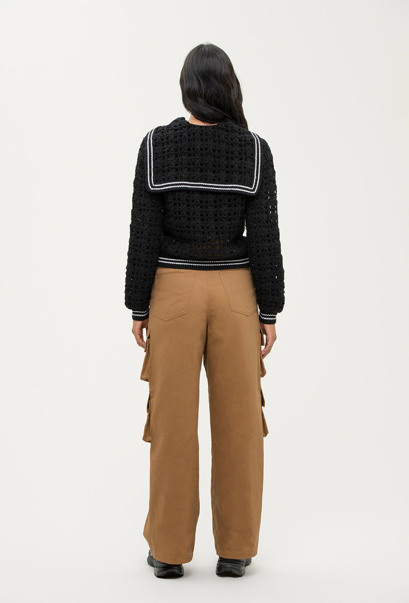 Magic Cardigan - Black/Cream 6