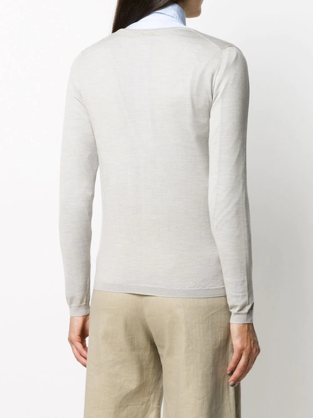 v-neck pull over jumper - 4