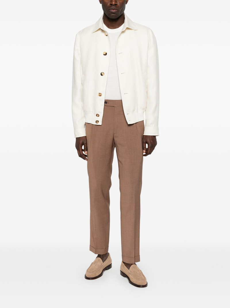 Brunello Cucinelli polo-collar bomber jacket outlook