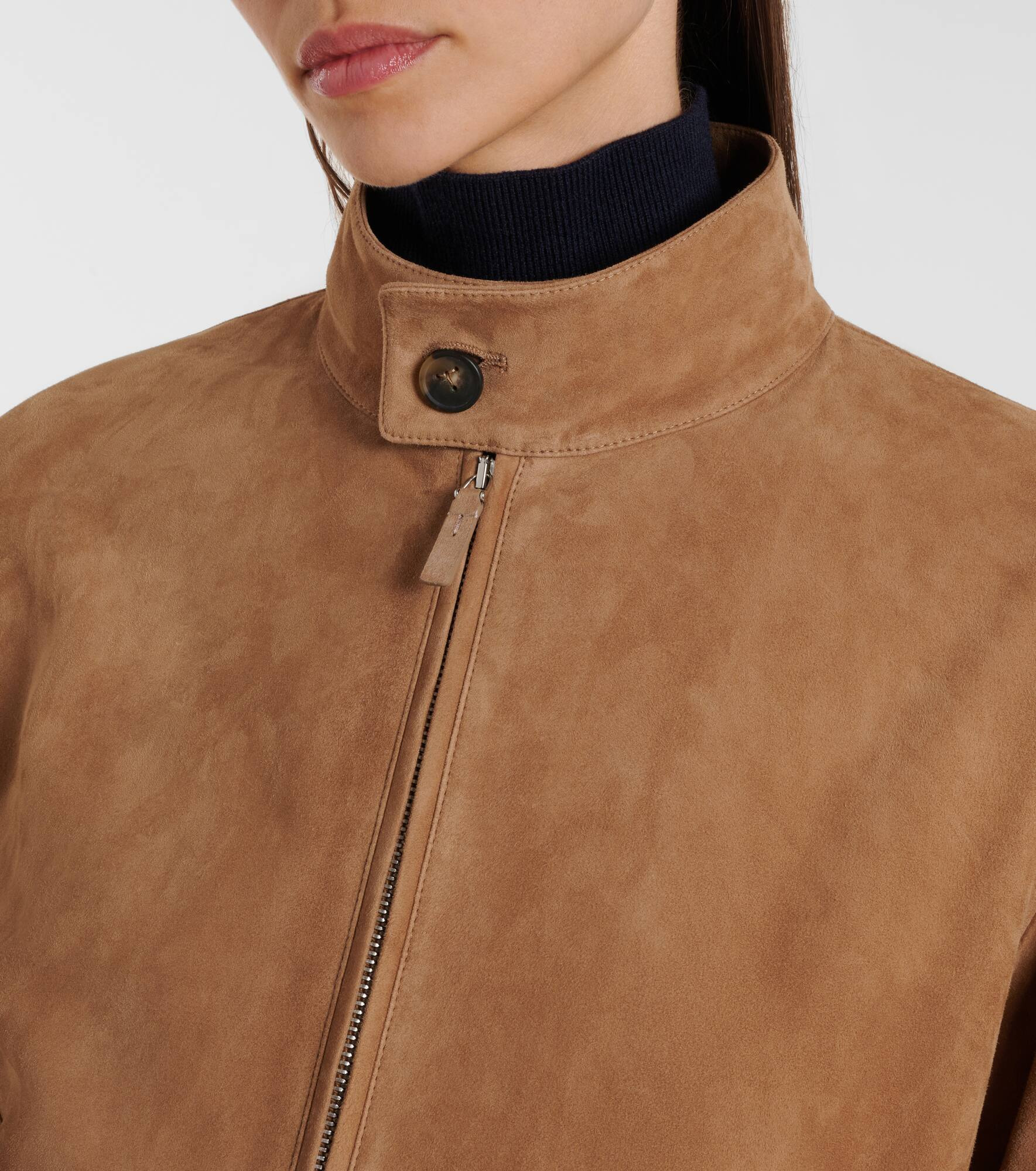 Suede bomber jacket - 4