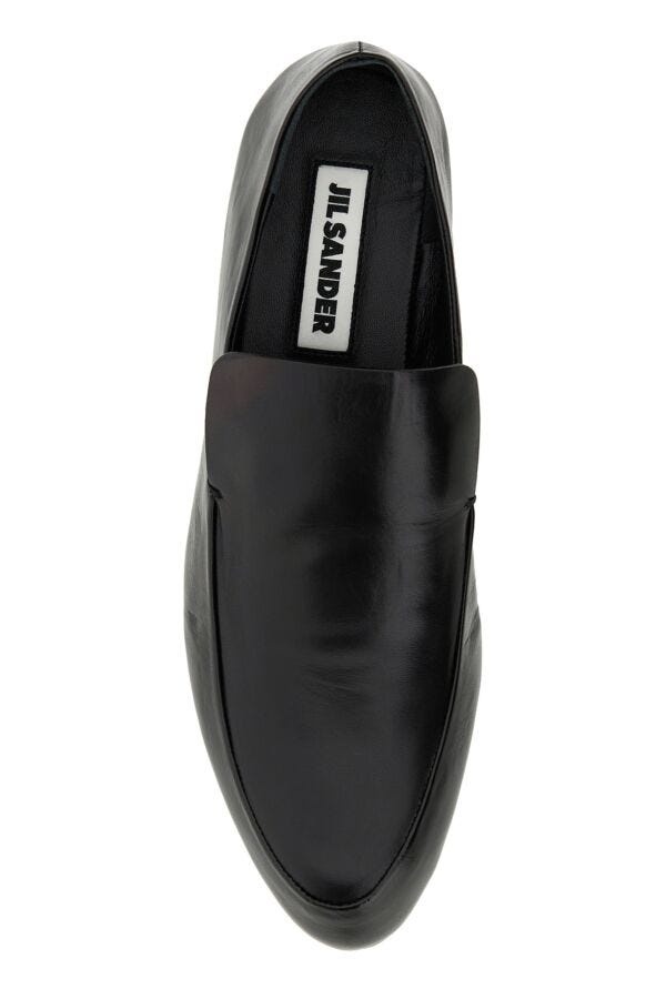 Black leather Tripon loafers - 4