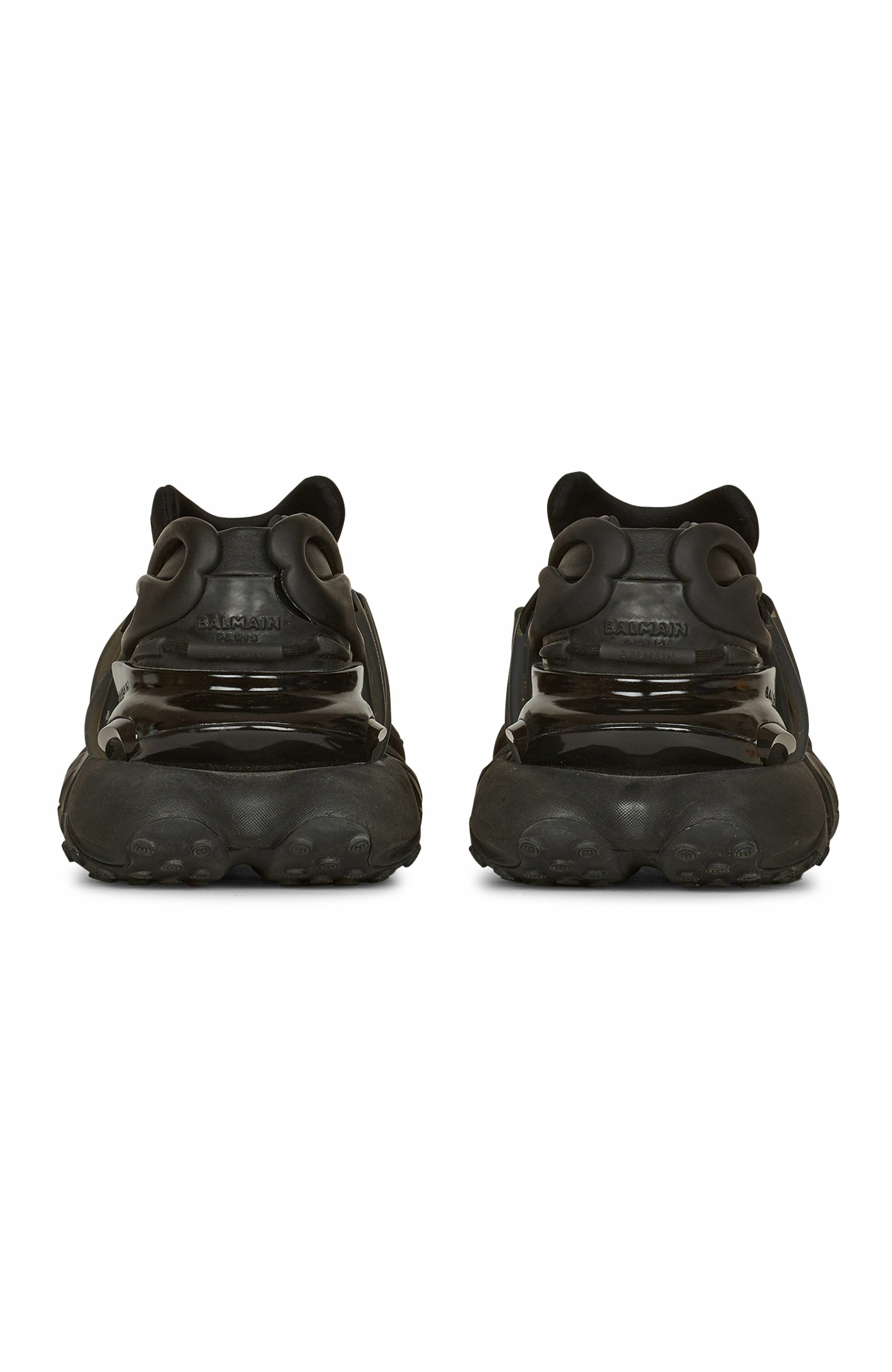 Balmain Leather Unicorn low-top sneakers in Black at Nordstrom - 3