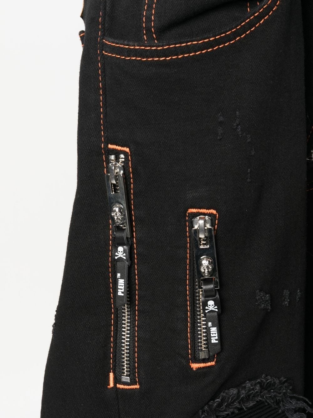ripped slim-cut jeans - 5
