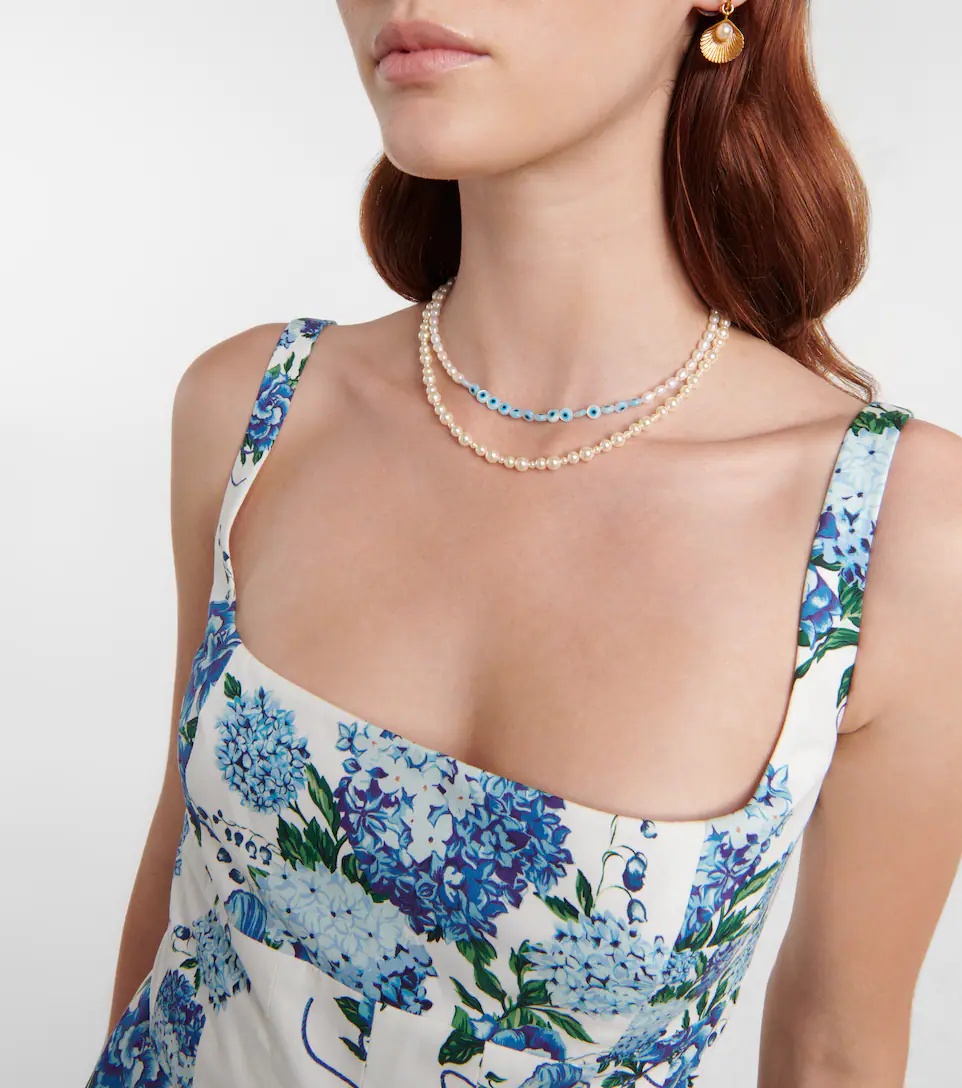 Bailey faux pearl necklace - 3