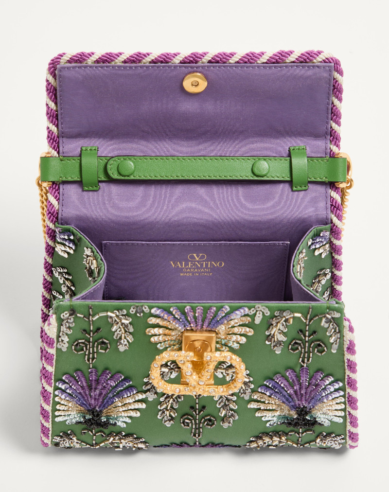 Valentino VALENTINO GARAVANI VSLING MINI EMBROIDERED HANDBAG WITH JEWEL LOGO outlook