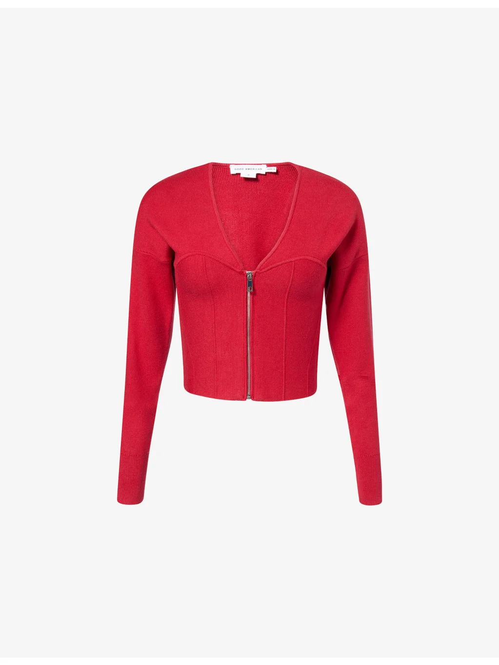 Bustier V-Neck Knitted Cardigan - 1